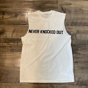Spiritual Gangster x Kendall Never Knocked Out Muscle Tank White Size Small